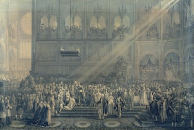 Die Taufe des Königs von Rom (1811-32) in Notre-Dame, 10. Juni 1811, nach 1811 von French School